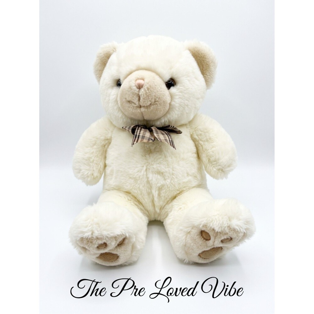 Chosun International Bear Plush White  Vintage Stuffed Animal  15 Plush